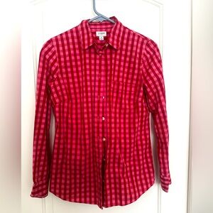 J. Crew Women’s Red Checkered Shirt